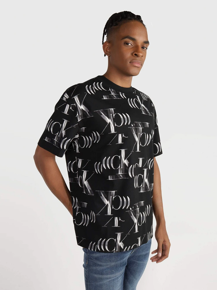 Playera Calvin Klein Hombre Negro