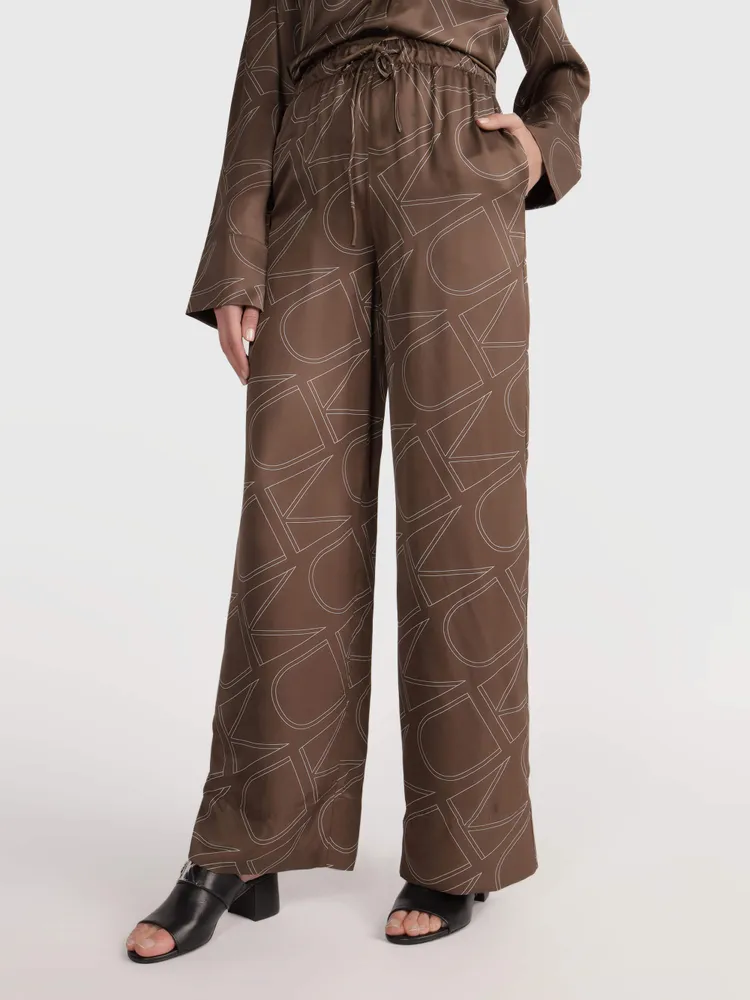 Pantalón Calvin Klein Mujer Café