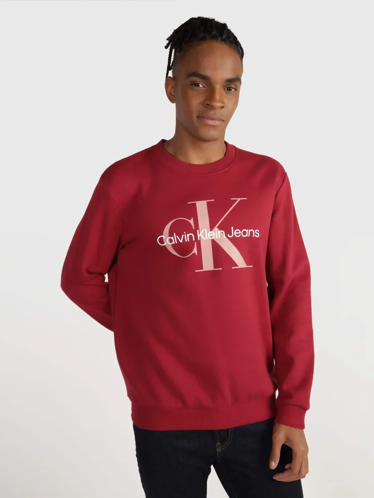 Sudadera Calvin Klein Hombre Rojo