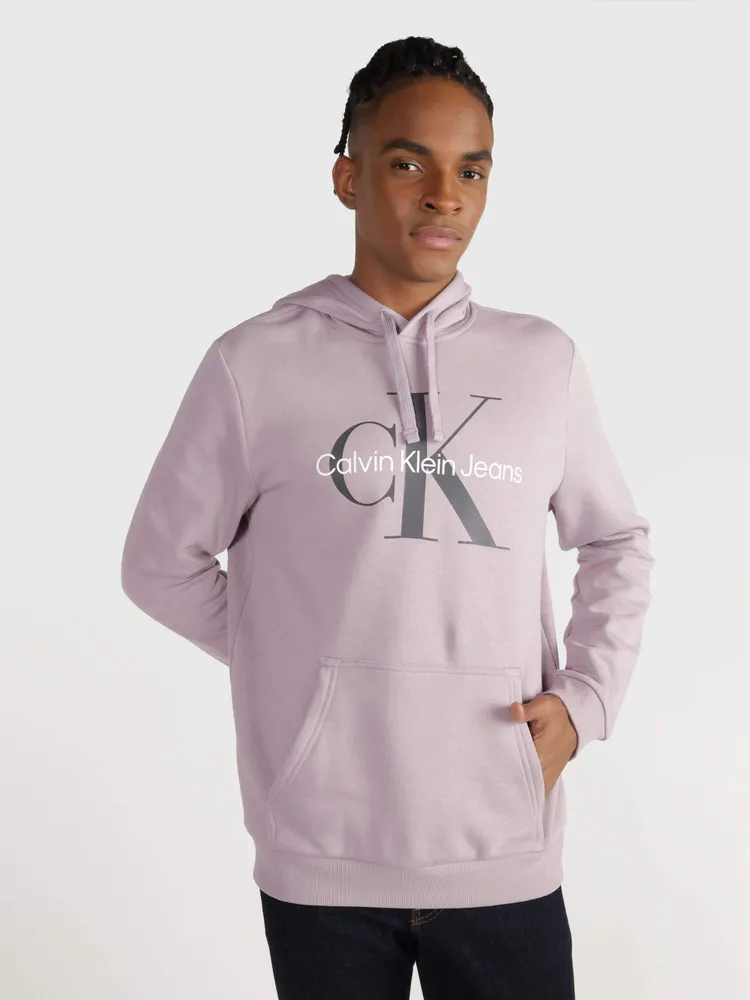 Sudadera Calvin Klein Hombre Morado