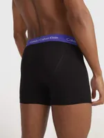 Trunks Calvin Klein Cotton Stretch Paquete de 3 Hombre Negro