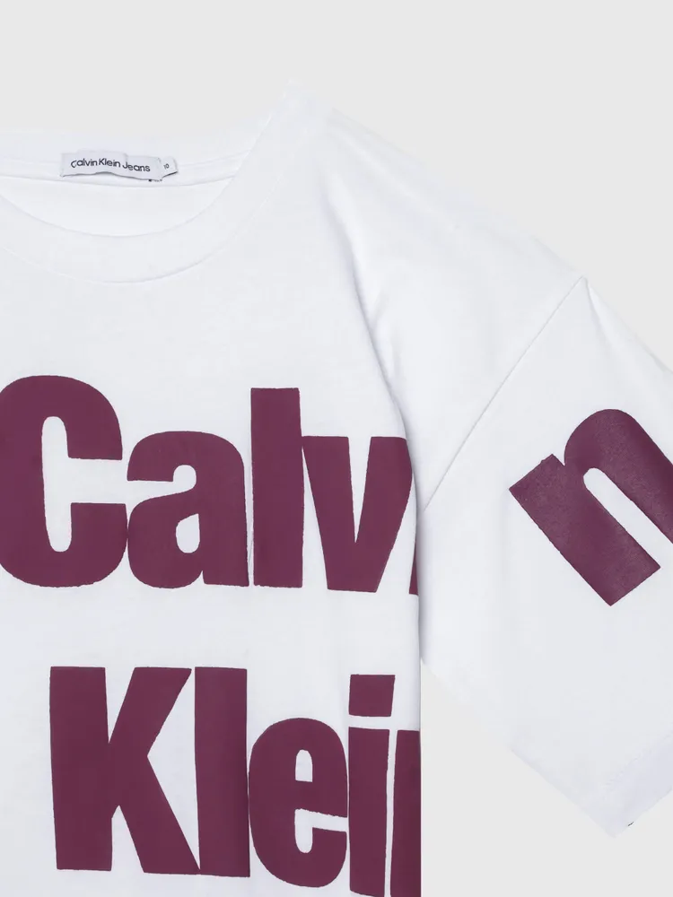 Playera Calvin Klein Niño Blanco