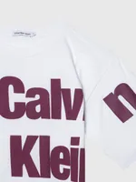 Playera Calvin Klein Niño Blanco