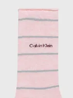 Calcetas Calvin Klein Roll Top Crew Paquete de 2 Mujer Multicolor - Talla: Única