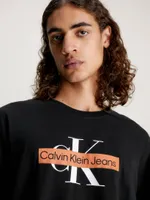 Playera Calvin Klein Estampado Hombre Negro