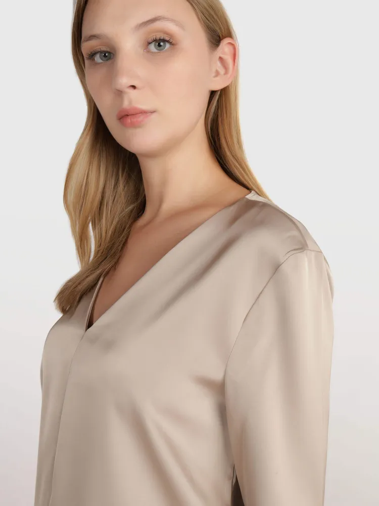 Blusa Calvin Klein Mujer Beige