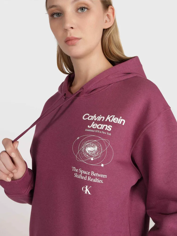 Sudadera Calvin Klein Mujer Morado