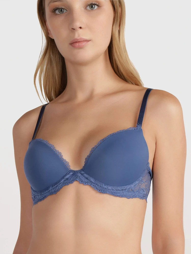 Brassiere Calvin Klein Seductive Comfort Light Mujer Azul