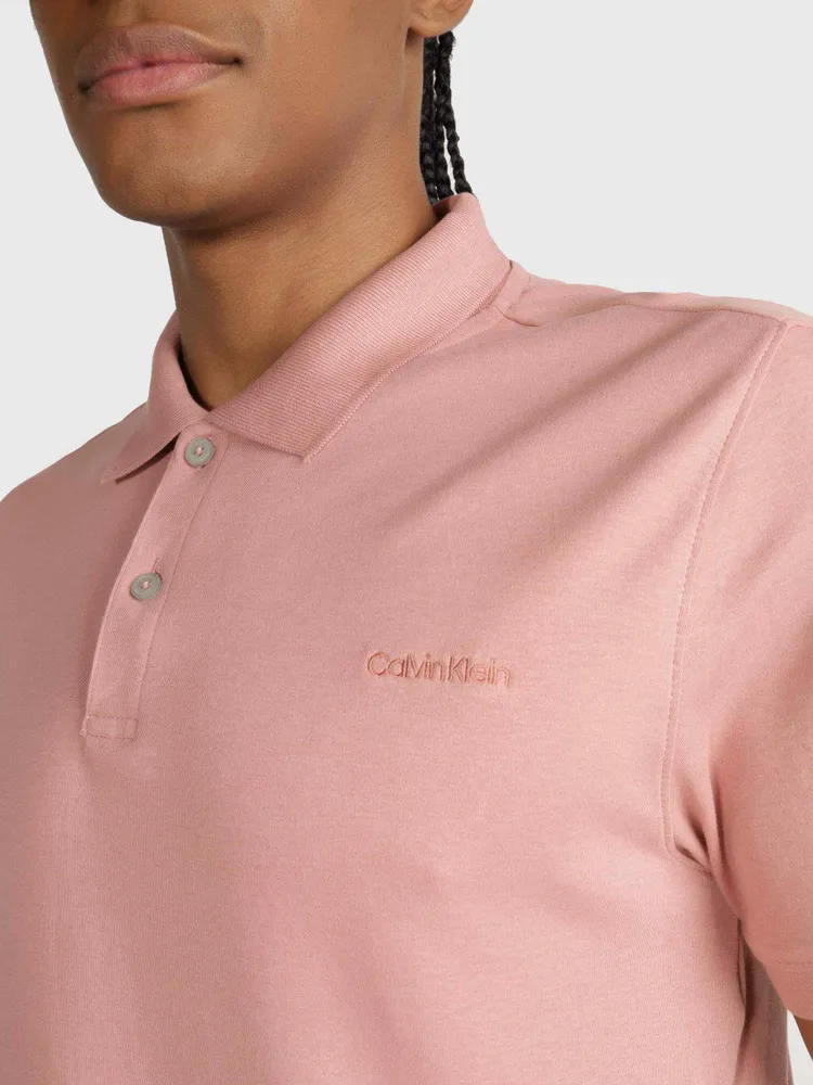 Polo Calvin Klein Hombre Rosa