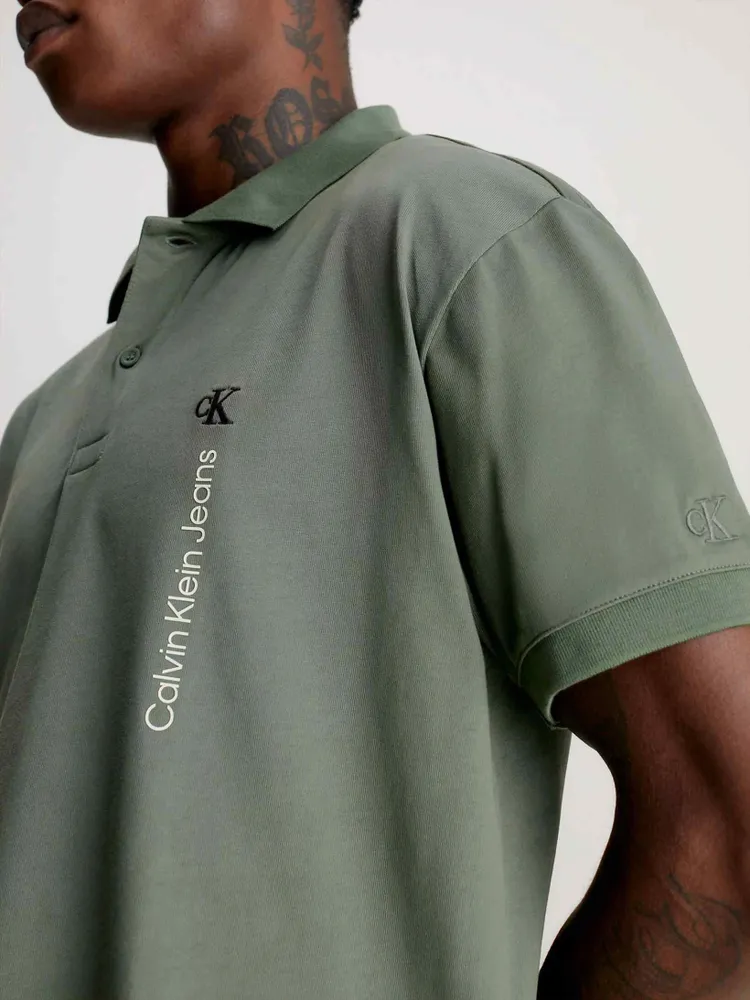 Polo Calvin Klein Hombre Verde