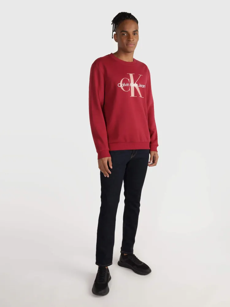 Sudadera Calvin Klein Hombre Rojo