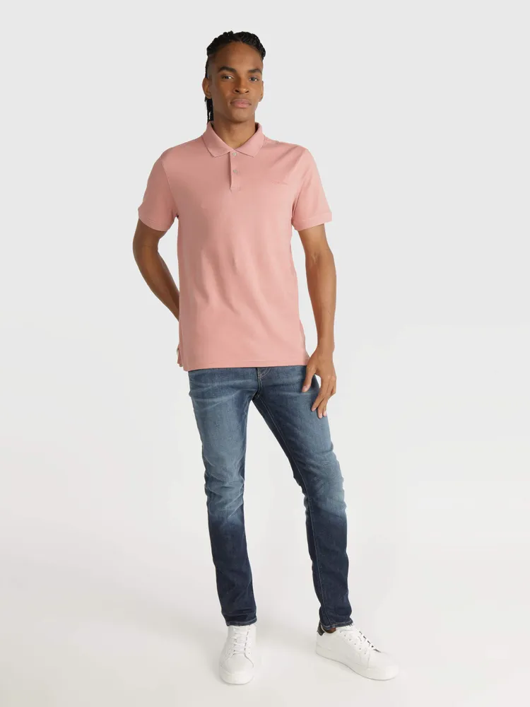 Polo Calvin Klein Hombre Rosa