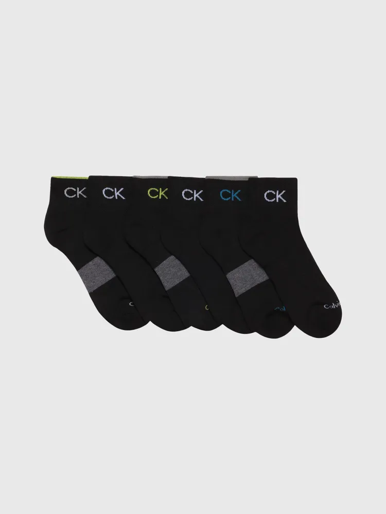 Calcetines Calvin Klein Paquete de 6 Hombre Negro - Talla: Única