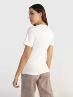 Playera Calvin Klein Mujer Beige