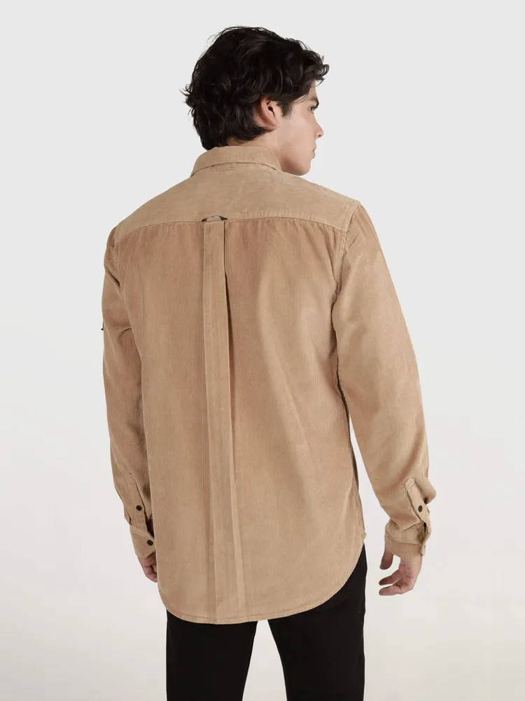 Sobrecamisa Calvin Klein Hombre Beige