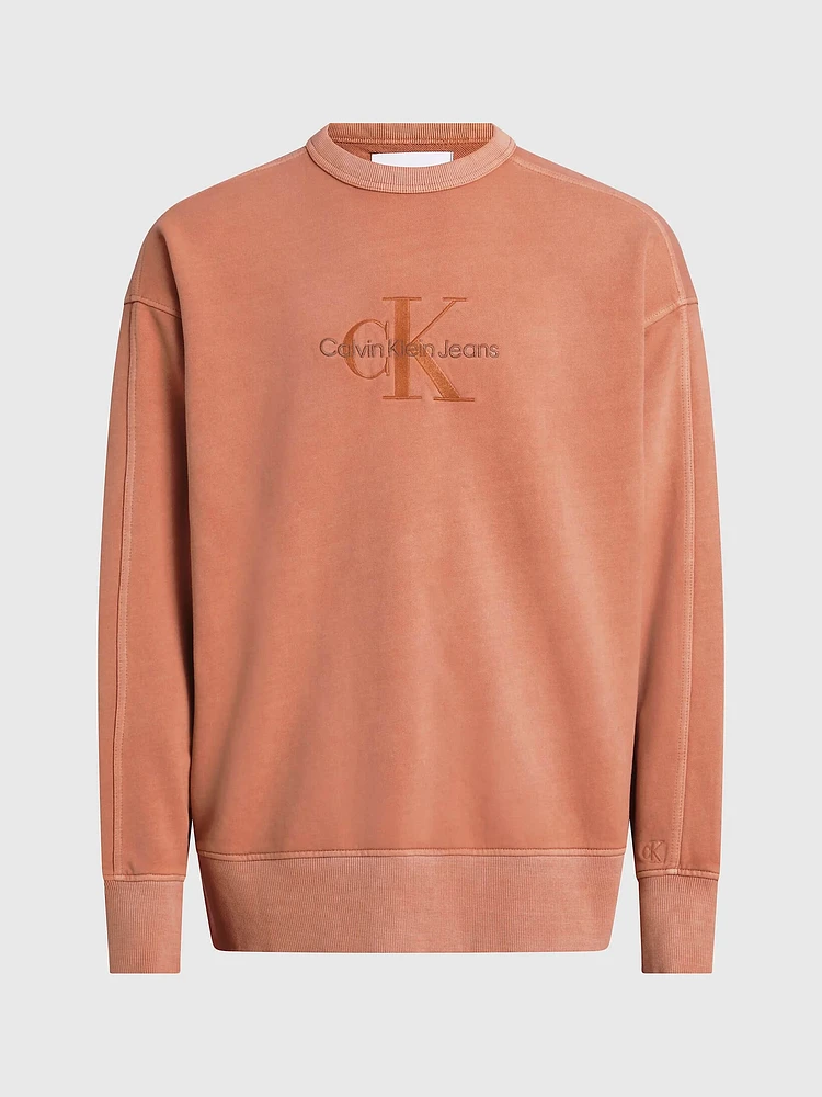 Sudadera Calvin Klein Oversized Hombre Naranja