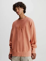 Sudadera Calvin Klein Oversized Hombre Naranja