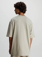 Playera Calvin Klein Oversized Hombre Beige