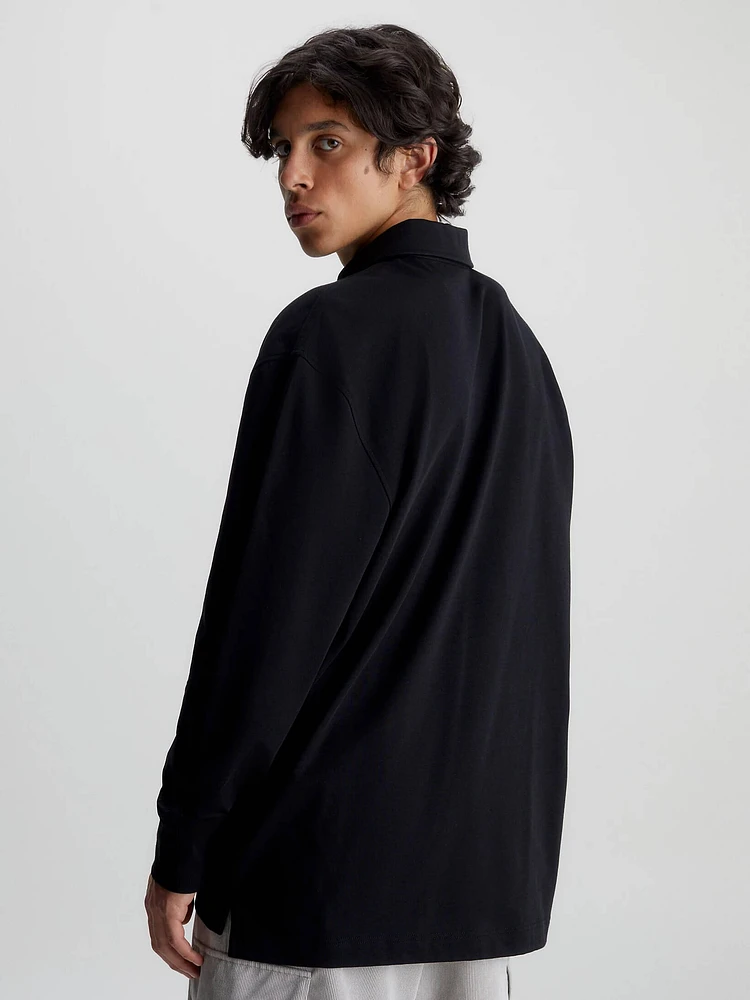 Polo Calvin Klein Oversized Hombre Negro