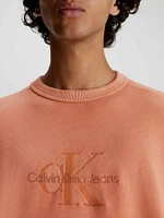 Sudadera Calvin Klein Oversized Hombre Naranja