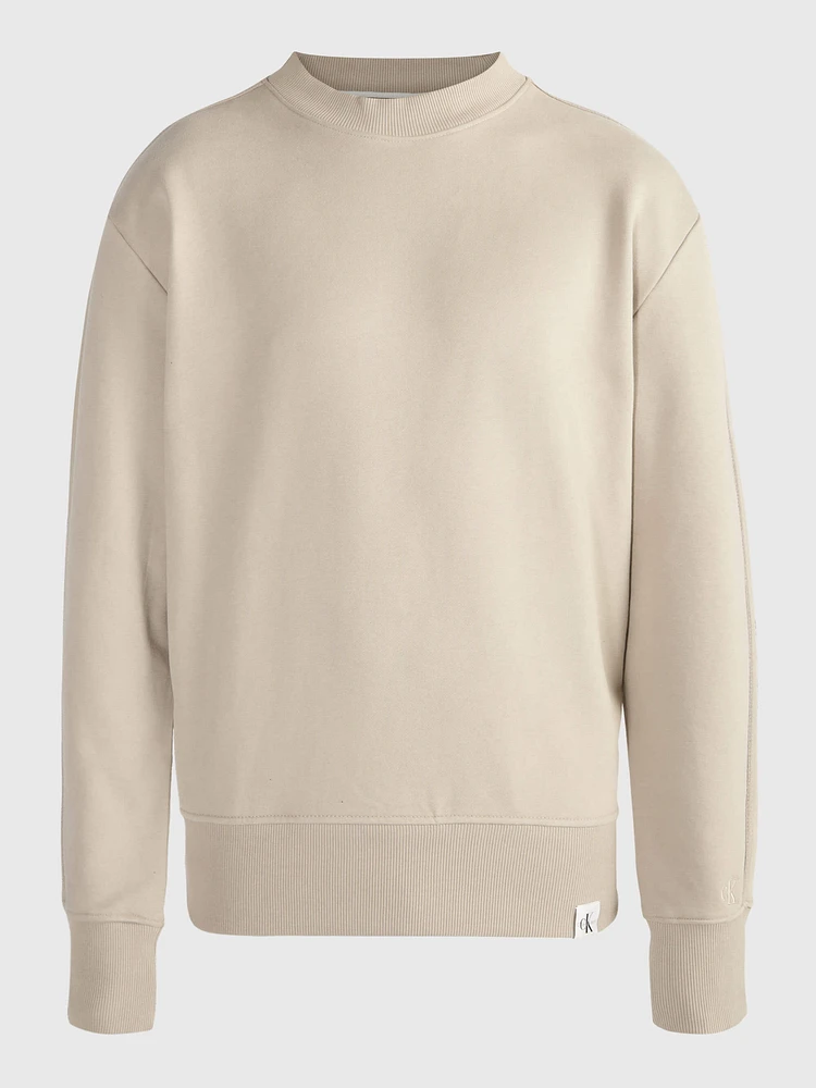 Sudadera Calvin Klein Liso Hombre Beige