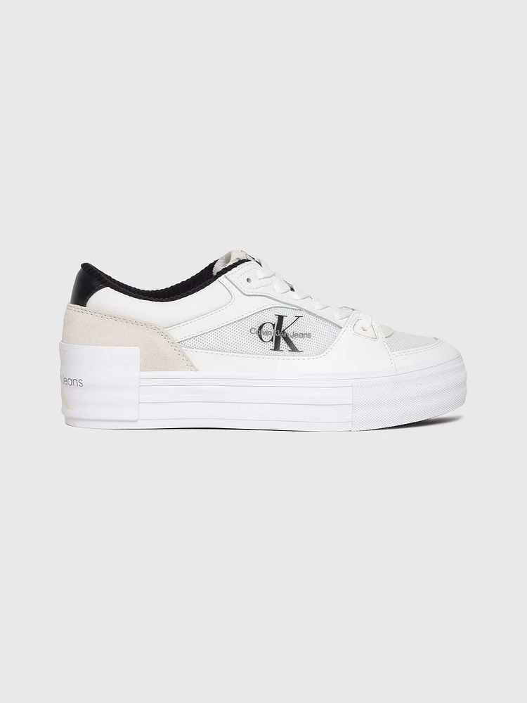 Tenis Calvin Klein con Logo Mujer Blanco