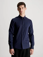 Camisa Calvin Klein Slim Stretch Hombre Azul