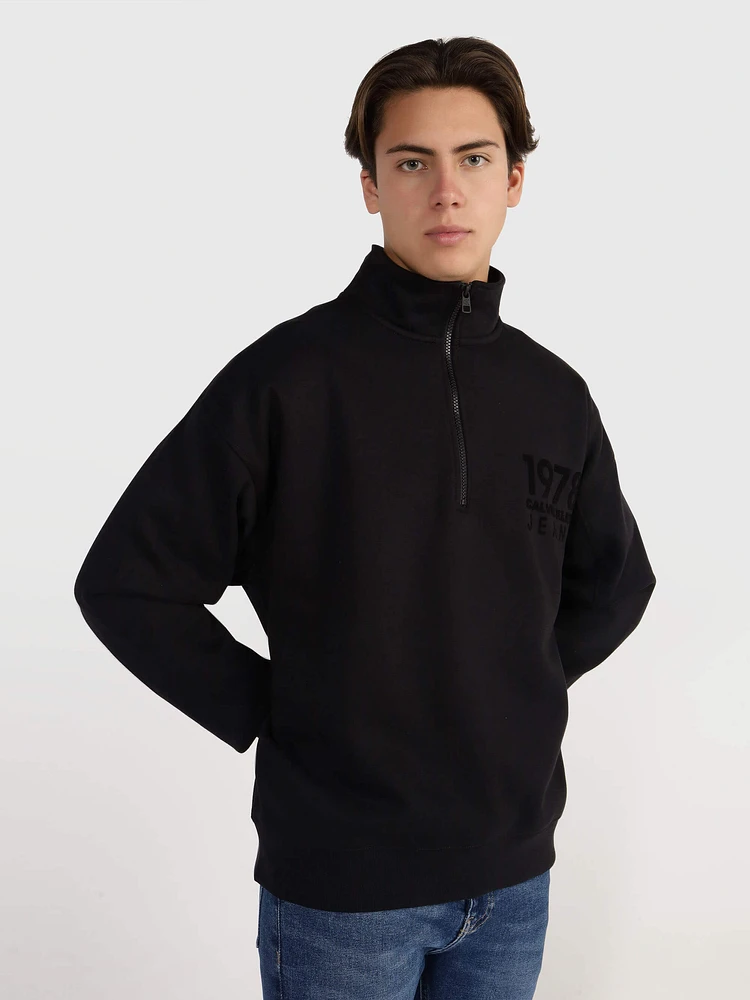 Sudadera Calvin Klein con Monograma Hombre Negro