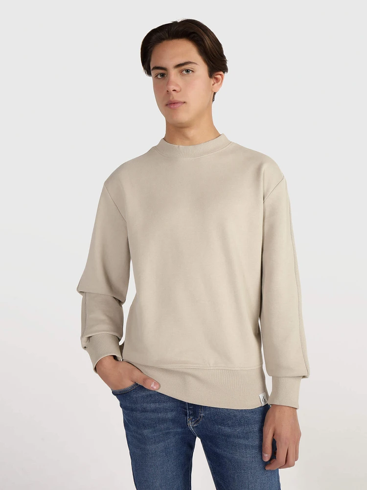 Sudadera Calvin Klein Liso Hombre Beige