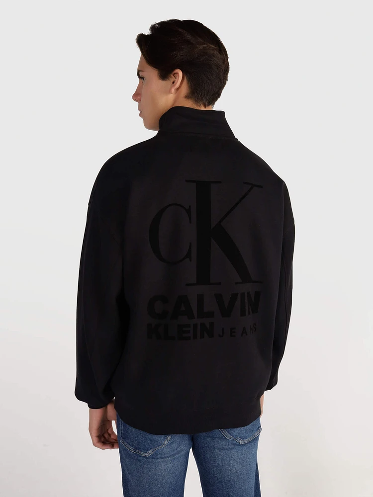 Sudadera Calvin Klein con Monograma Hombre Negro