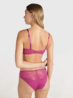 Brasier Calvin Klein Seductive Comfort Demi Lift Mujer Rosa