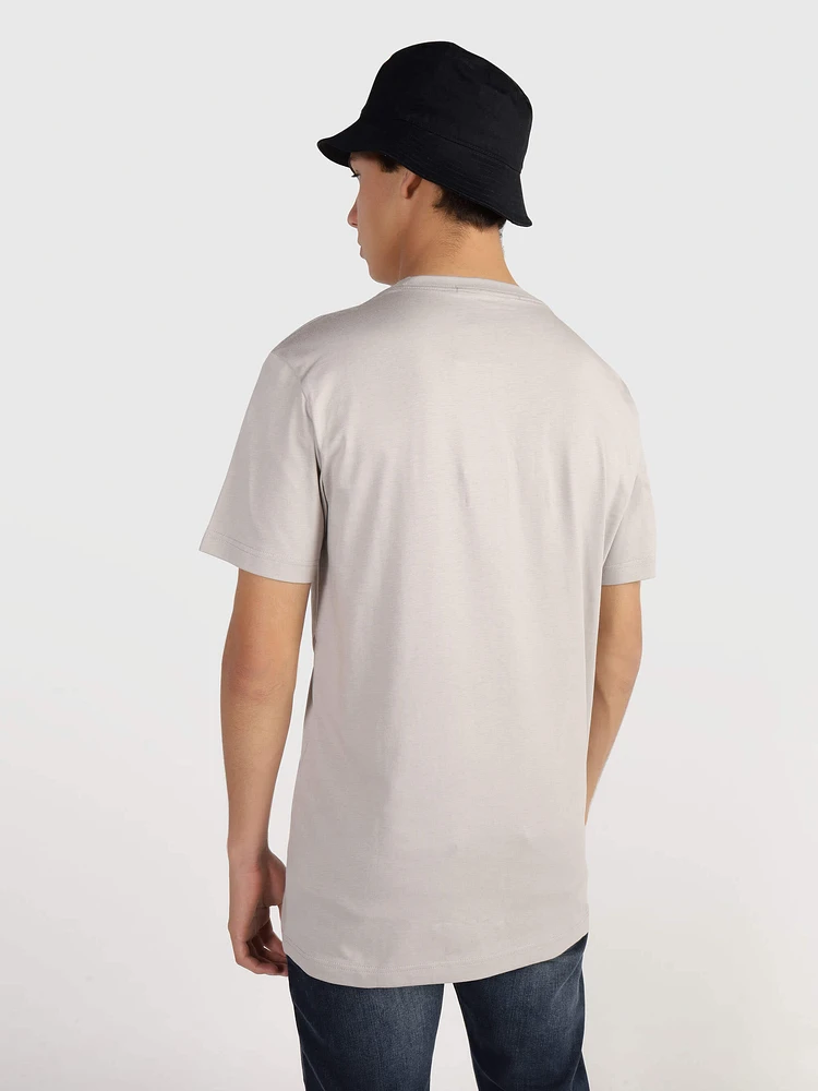 Playera Calvin Klein con Logo Hombre Gris