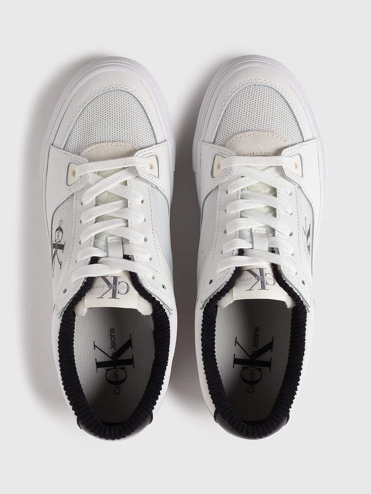 Tenis Calvin Klein con Logo Mujer Blanco