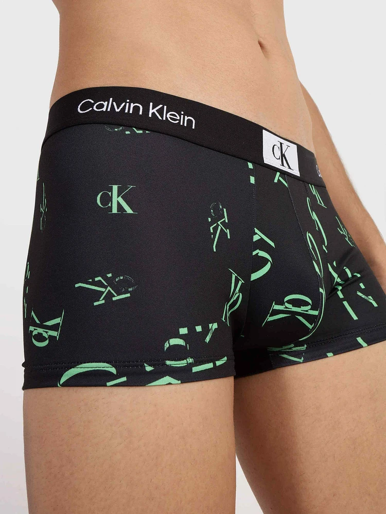 Trunk Calvin Klein CK 1996 Low Rise Hombre Negro