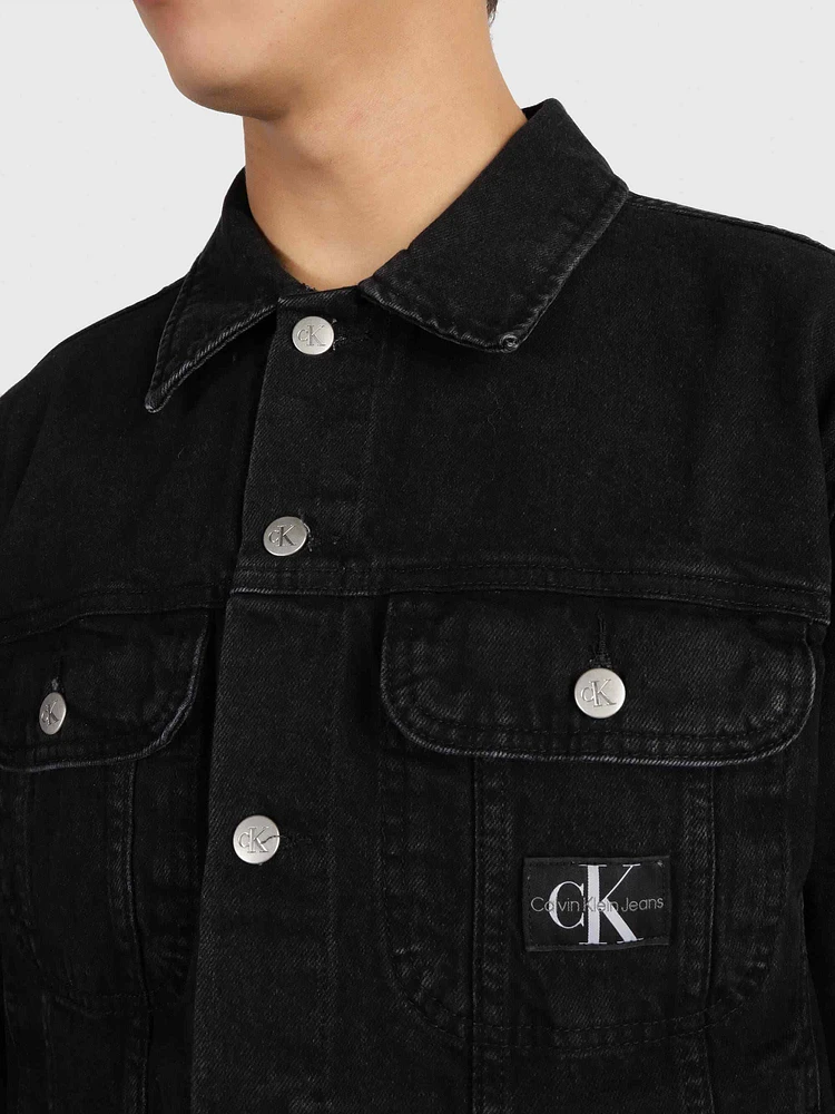 Chamarra Calvin Klein con Bolsillos Hombre Negro