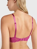 Brasier Calvin Klein Seductive Comfort Demi Lift Mujer Rosa