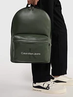 Mochila Calvin Klein con Logo Hombre Verde Olivo - Talla: Unitalla