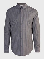 Camisa Calvin Klein Stretch Hombre Gris