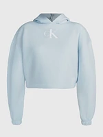 Sudadera Calvin Klein con Monograma Mujer Azul