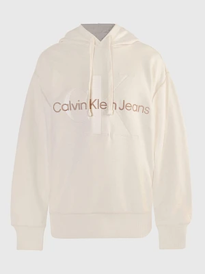 Sudadera Calvin Klein con Monograma Hombre Beige