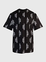 Playera Calvin Klein Estampada Hombre Negro