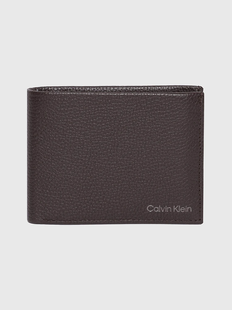 Cartera Calvin Klein de Piel Hombre Café - Talla: Única