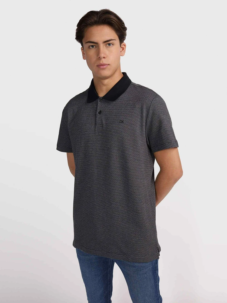 Polo Calvin Klein Lunares Hombre Negro