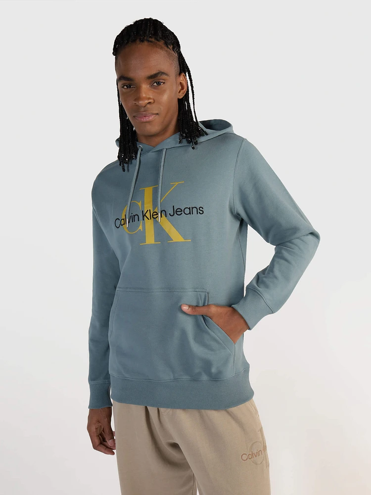 Sudadera Calvin Klein con Logo Hombre Azul