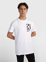 Playera Calvin Klein Estampado Hombre Blanco