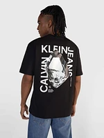 Playera Calvin Klein con Monograma Hombre Negro