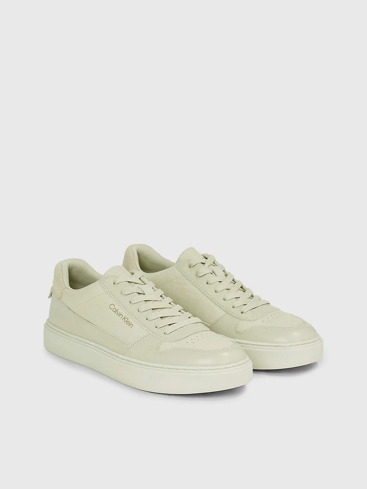 Tenis Calvin Klein de Piel Hombre Beige