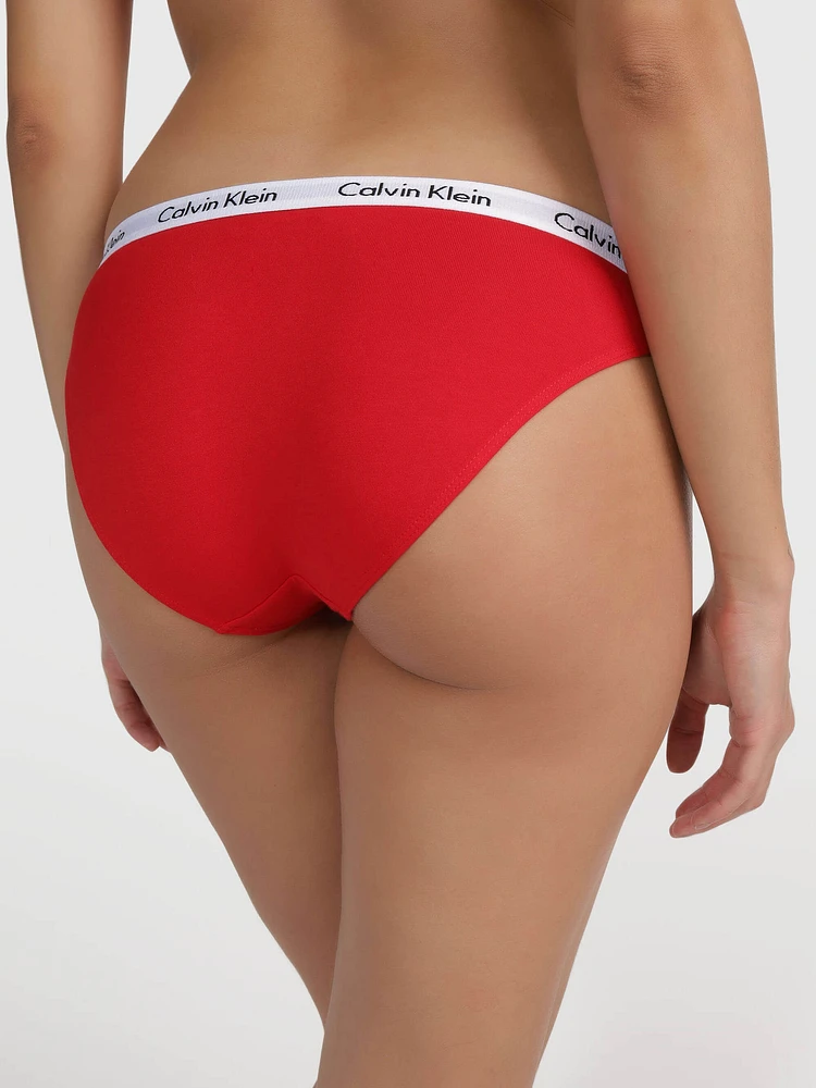 Bikini Calvin Klein con Logo Mujer Rojo