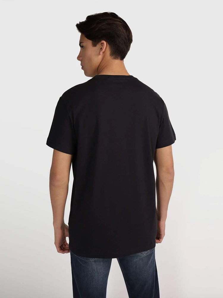 Playera Calvin Klein Estampado Hombre Negro