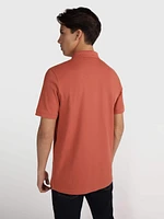 Polo Calvin Klein Stretch Hombre Naranja